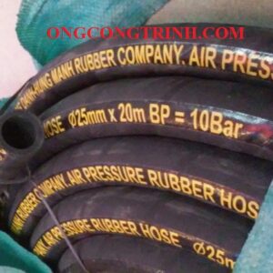 ống cao su bố vải phi 25