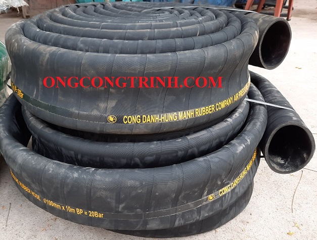 Ống cao su bố vải phi 100