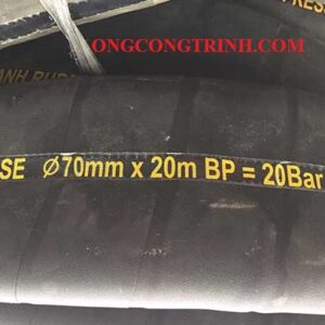 ống cao su bố vải phi 70