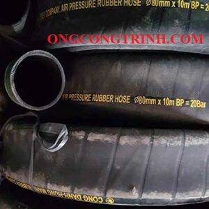 ống cao su bố vải phi 80