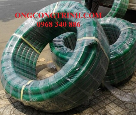 Ống nhựa hút cát gân nhựa màu xanh