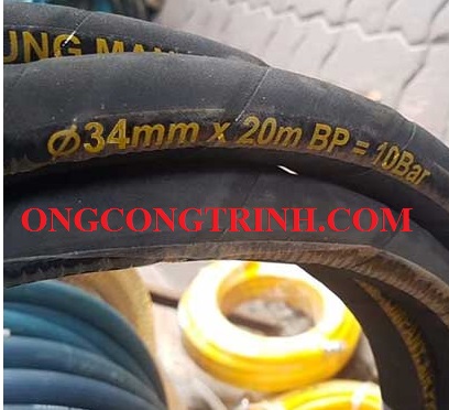 ống cao su bố vải phi 34